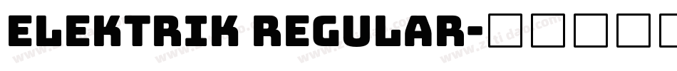 Elektrik Regular字体转换
